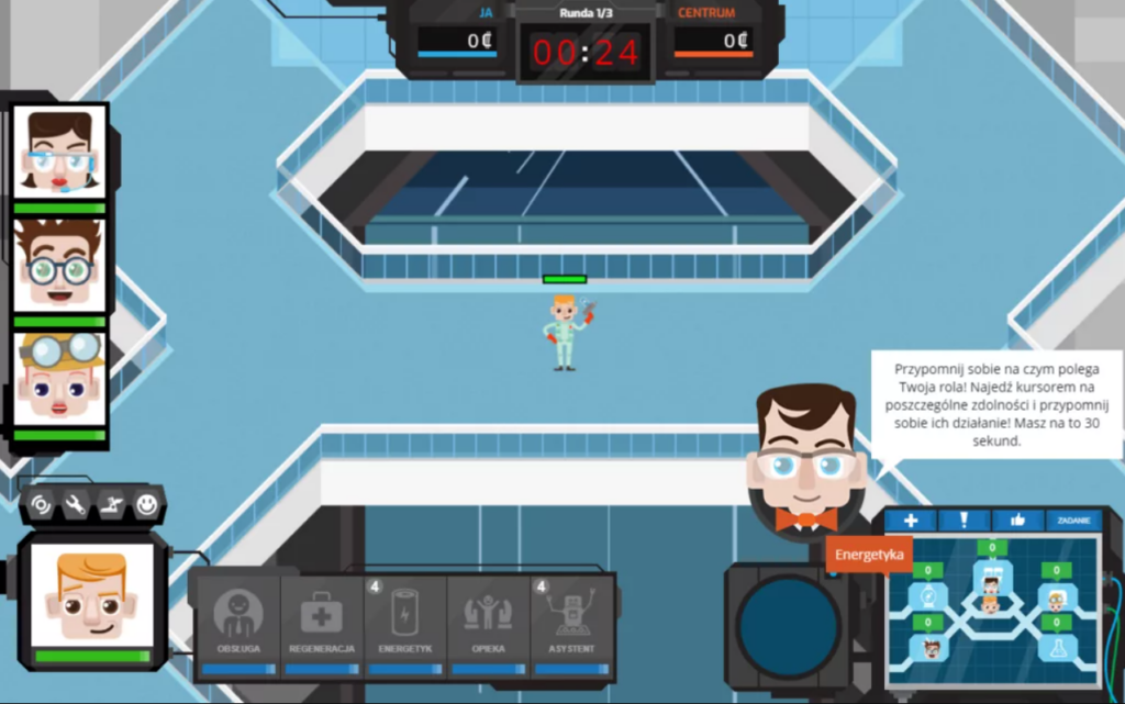 screenshot z gry ClusterMind